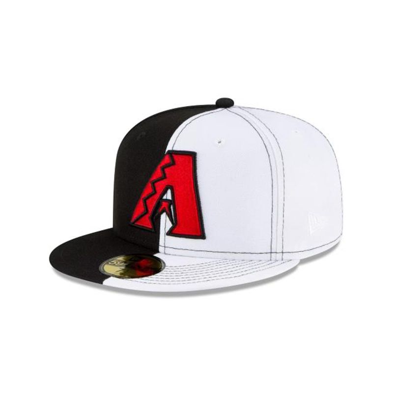 MLB Arizona Diamondbacks Split Crown 59Fifty Fitted (ZRE8992) - Black New Era Caps